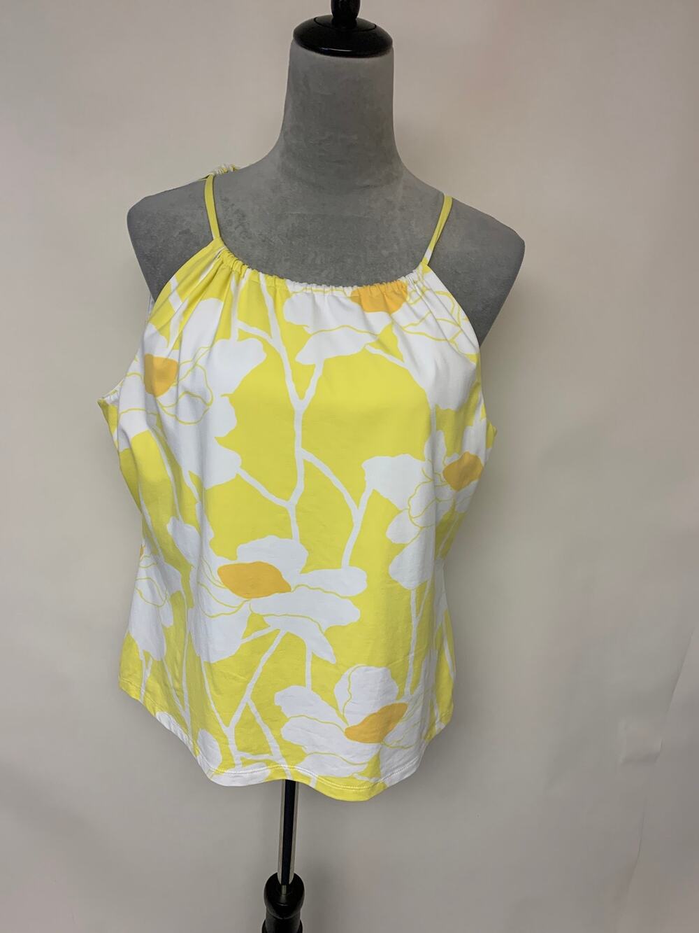 J McLaughlin Tank Bold Floral Print Summer Casual Womens SZ XL